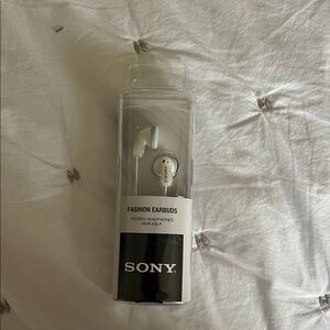 Sony Silver Earbud Headphones